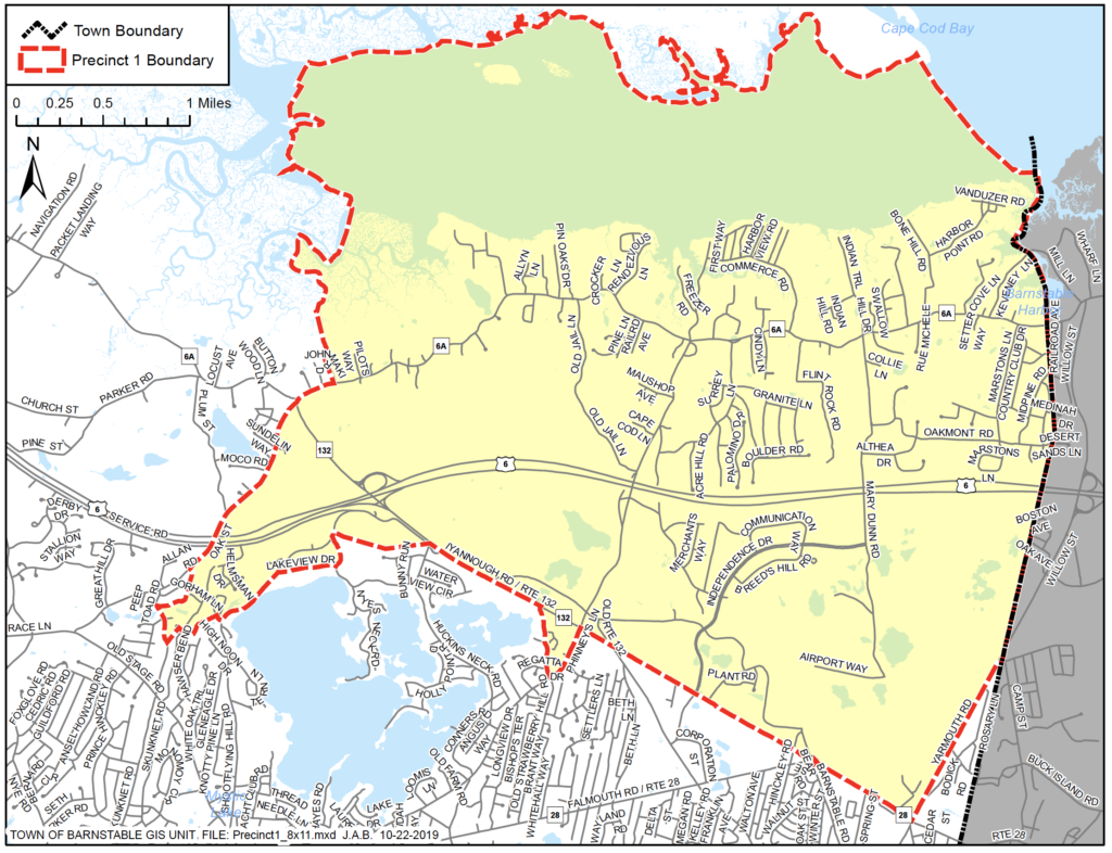 Voter Information Page - Town of Barnstable Precinct 1 Poll Times & Place